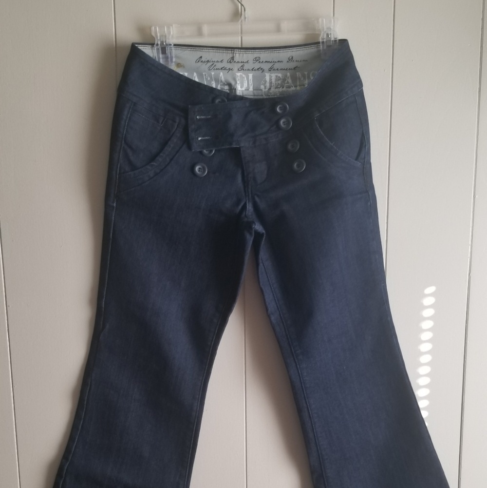 Zara Di Jeans Dark Denim Boot Cut Sz9 - 30"x28". C